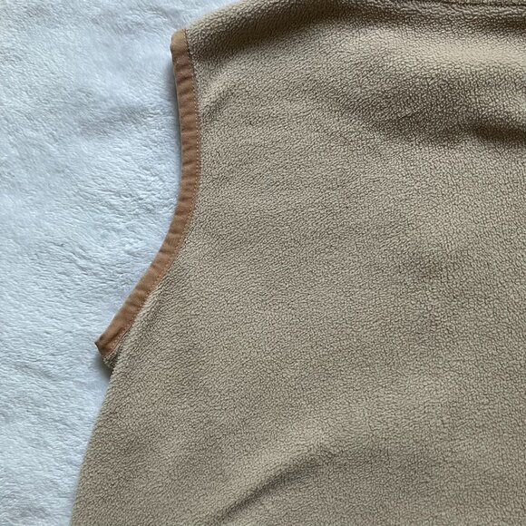 Papa Kids Fleece Vest Size 110 (4-5T) | Beige Fleece Zip-Up GUC - Picture 14 of 16